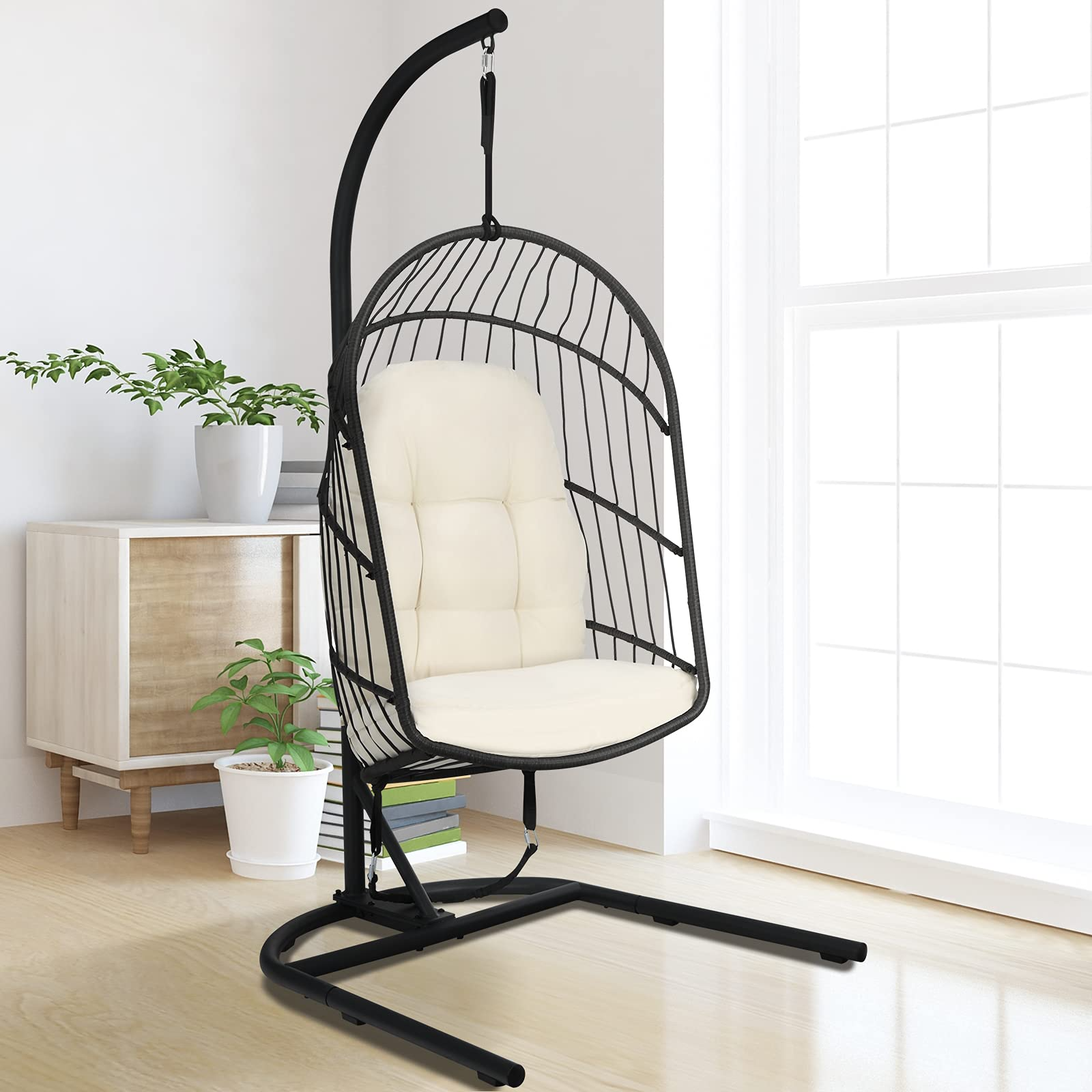 Giantex Hanging Egg Chair with Stand 