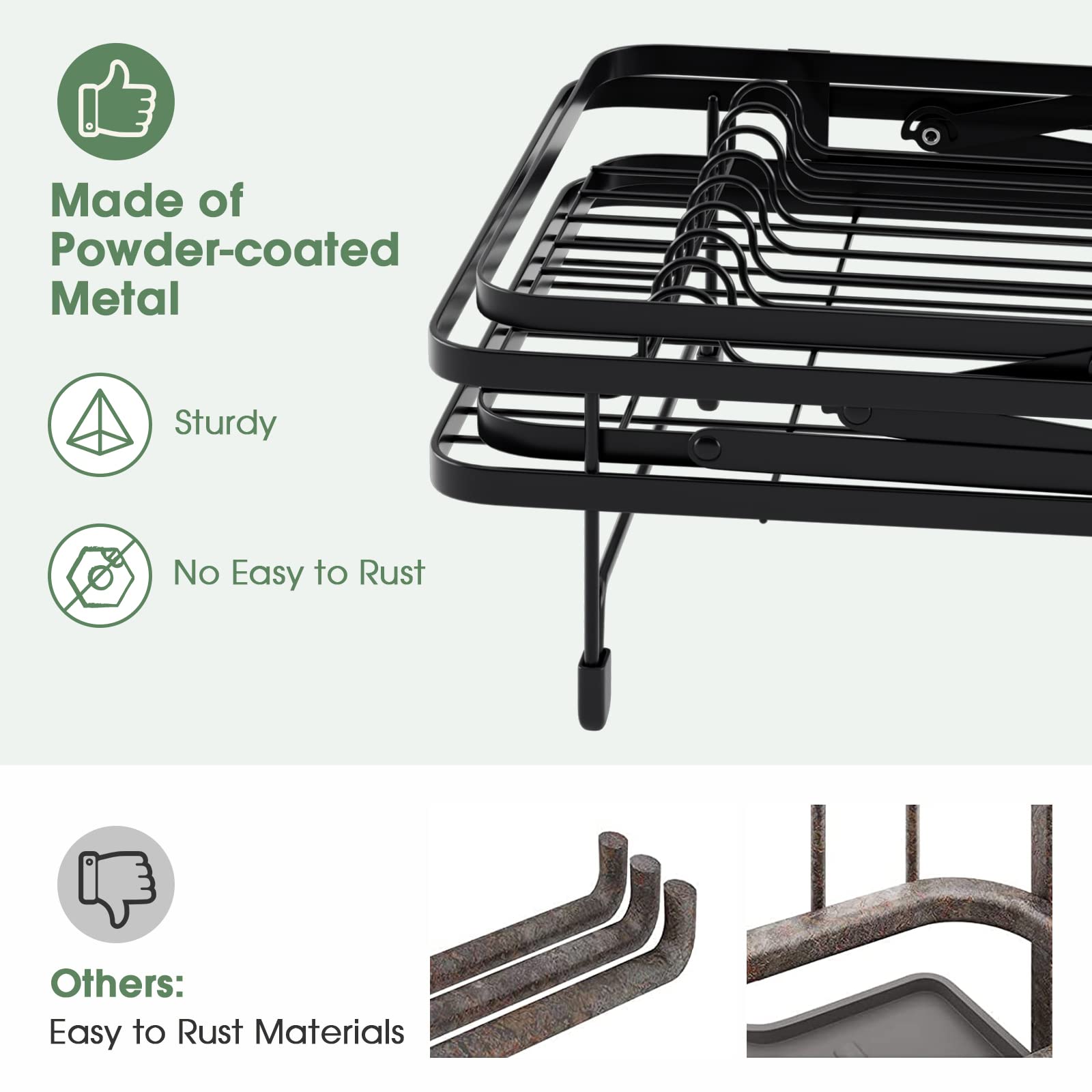 Giantex Collapsible Drying Rack & Drainboard Set 