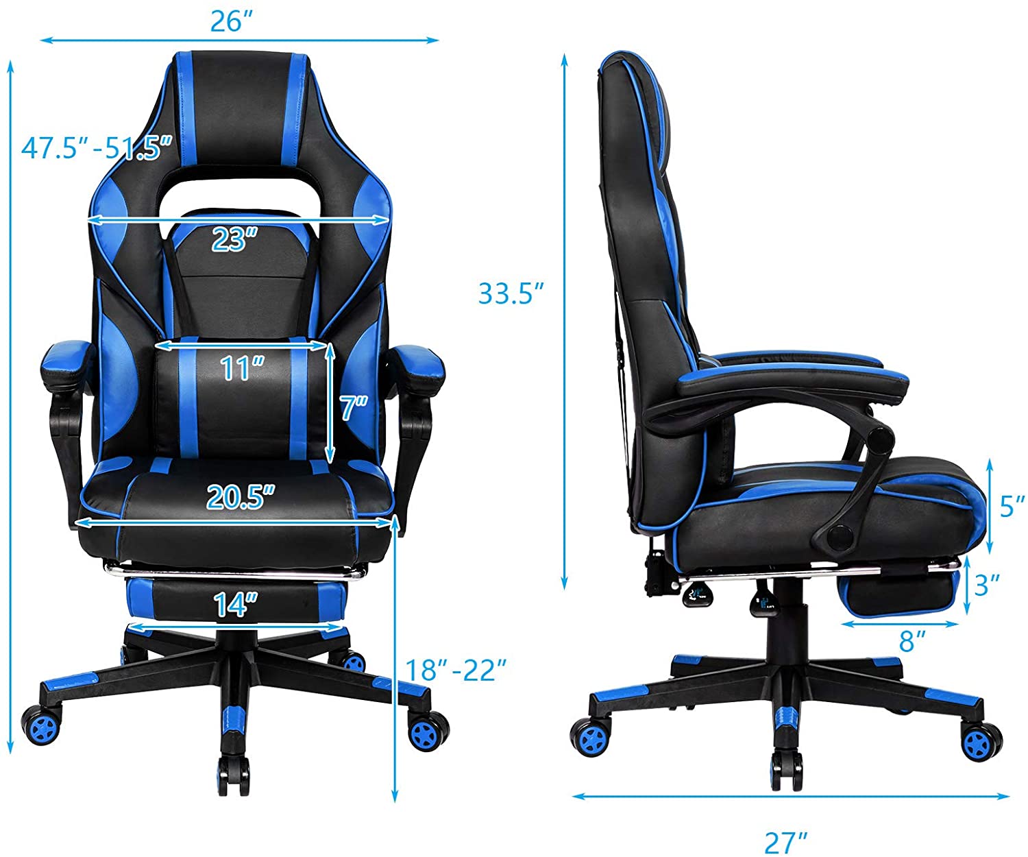 Ergonomic Gaming Chair, Executive Computer Office Chair 