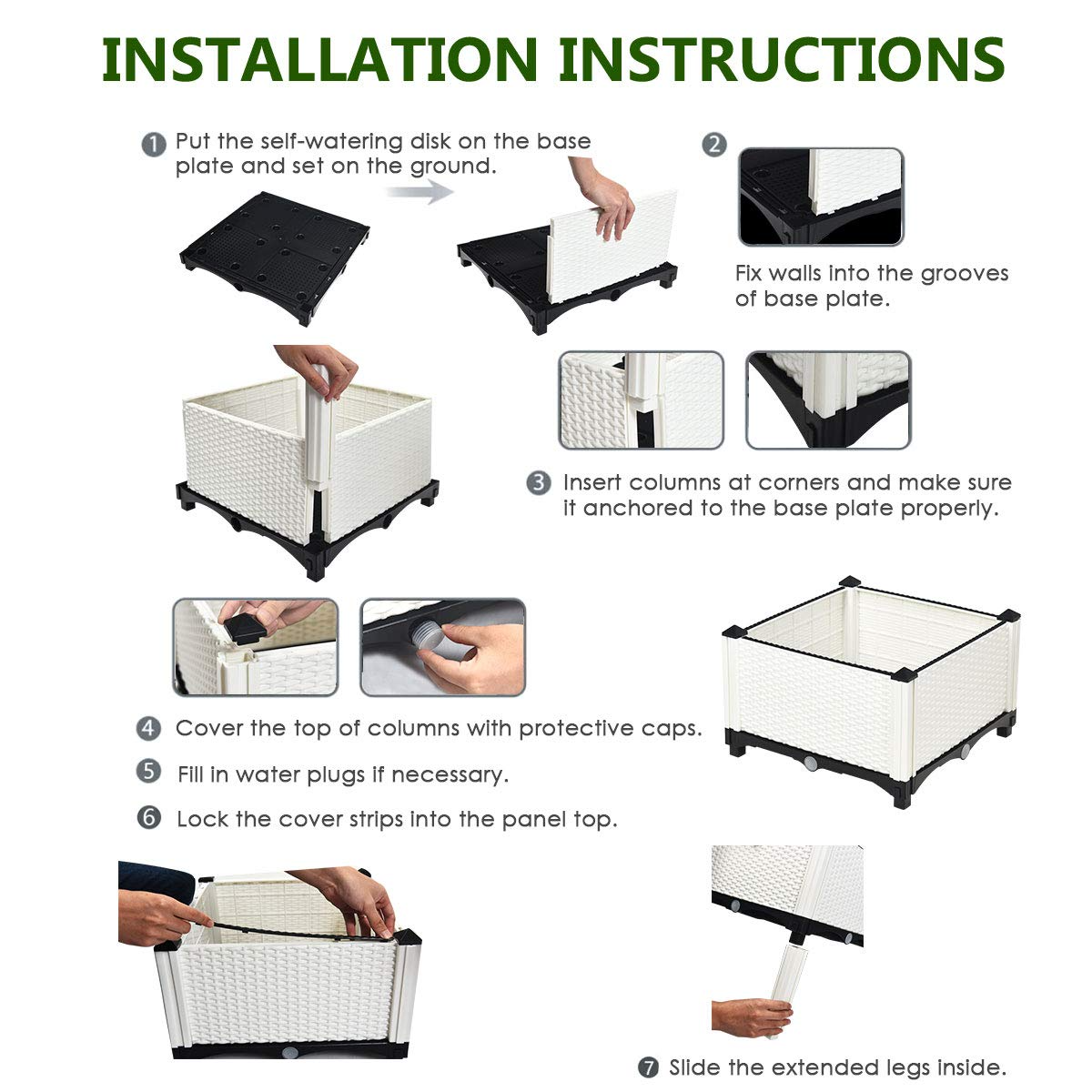 Set of 4 Raised Garden Bed Kits 