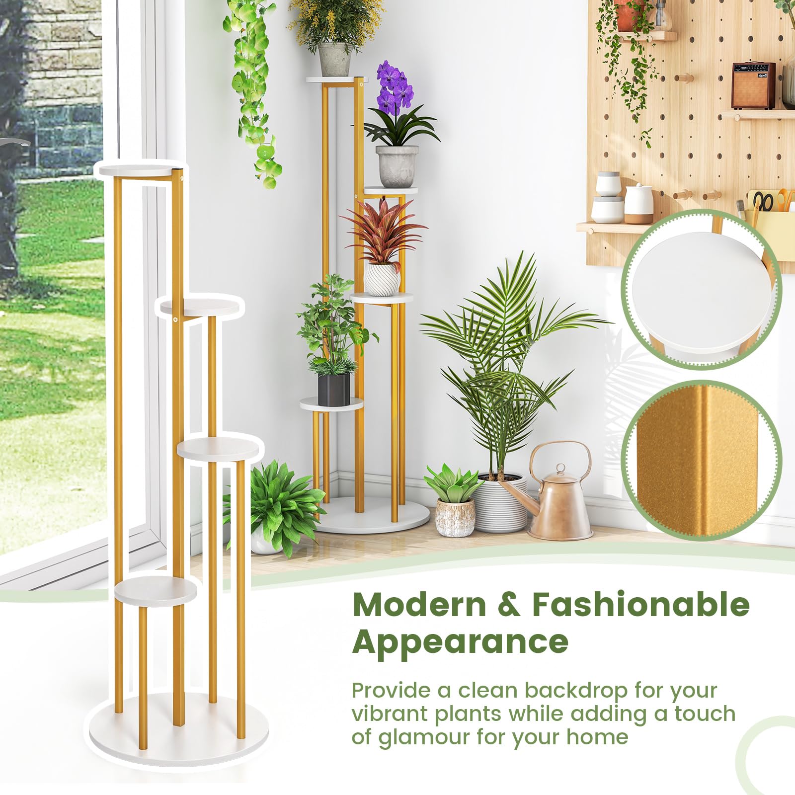Giantex 4 Tier Plant Stand Indoor 