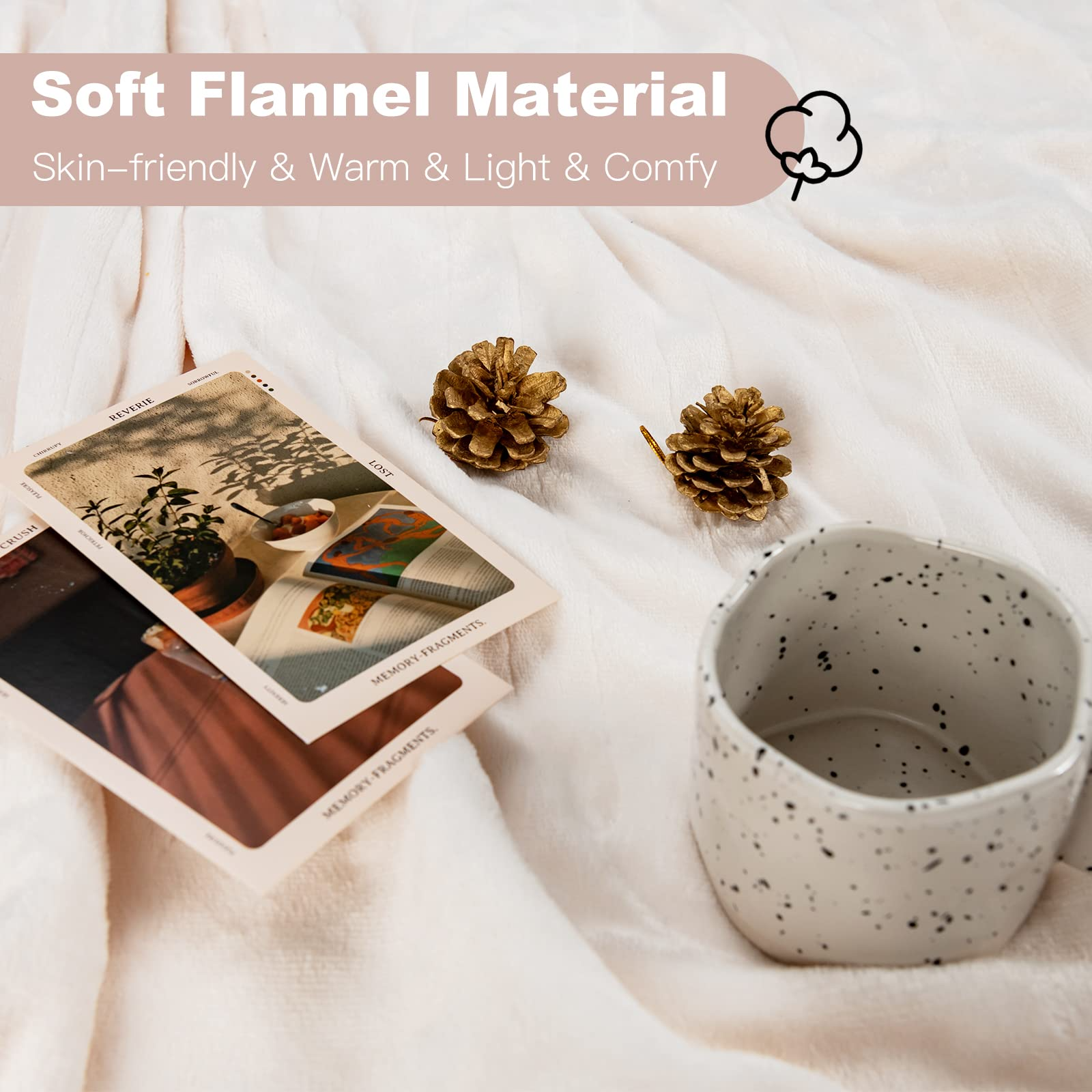 Giantex Electric Heated Blanket, Flannel Electric Blanket Throws, 10 Heating Levels, 8 Hours Auto Off 