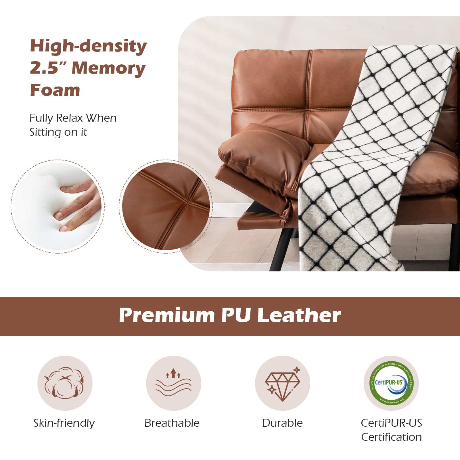 Giantex Futon Sofa Bed, Convertible Memory Foam Futon Couch Sleeper 