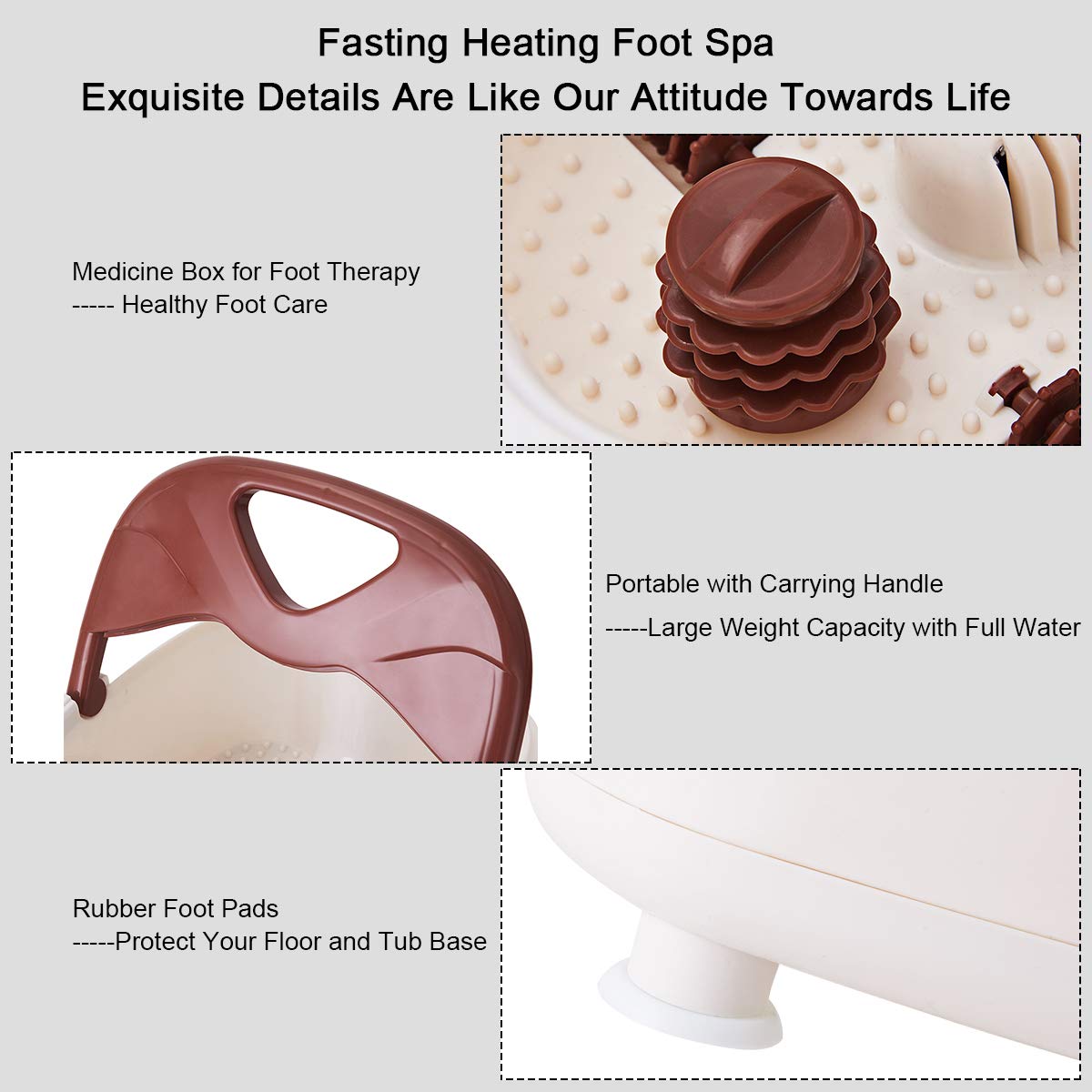 Giantex Foot Spa Bath Massager with Heat 