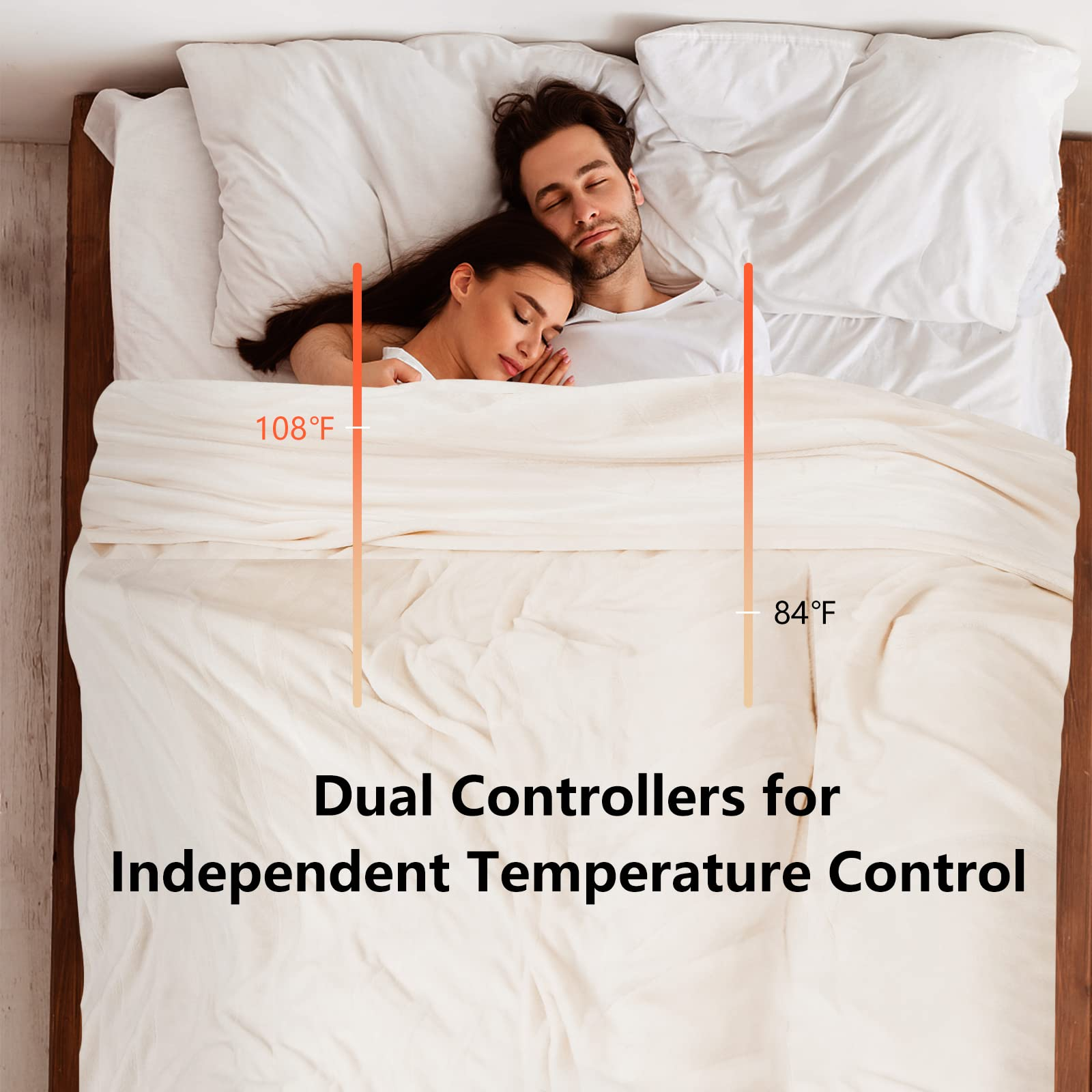 Giantex Electric Blanket Heated Throw Blanket 