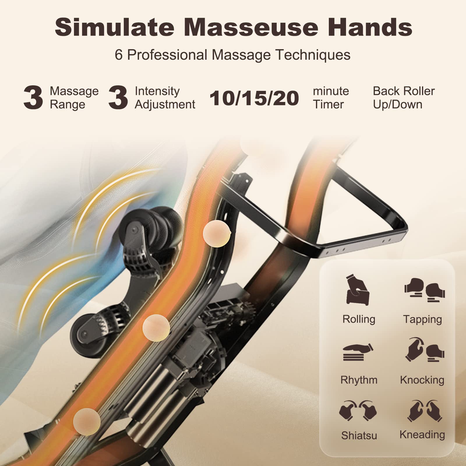 Giantex Full Body Massage Chair - Zero Gravity SL Track Electric Recliner with Reversible Footrest 