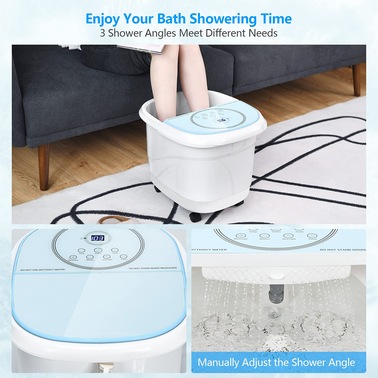 Giantex Foot Spa Bath Massager with Smart Panel 