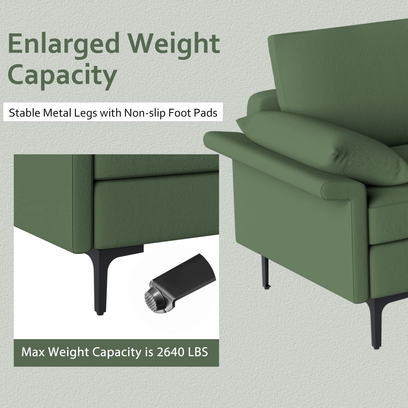 Giantex 130.5" L Convertible Sofa Couch, Sectional Sleeper 