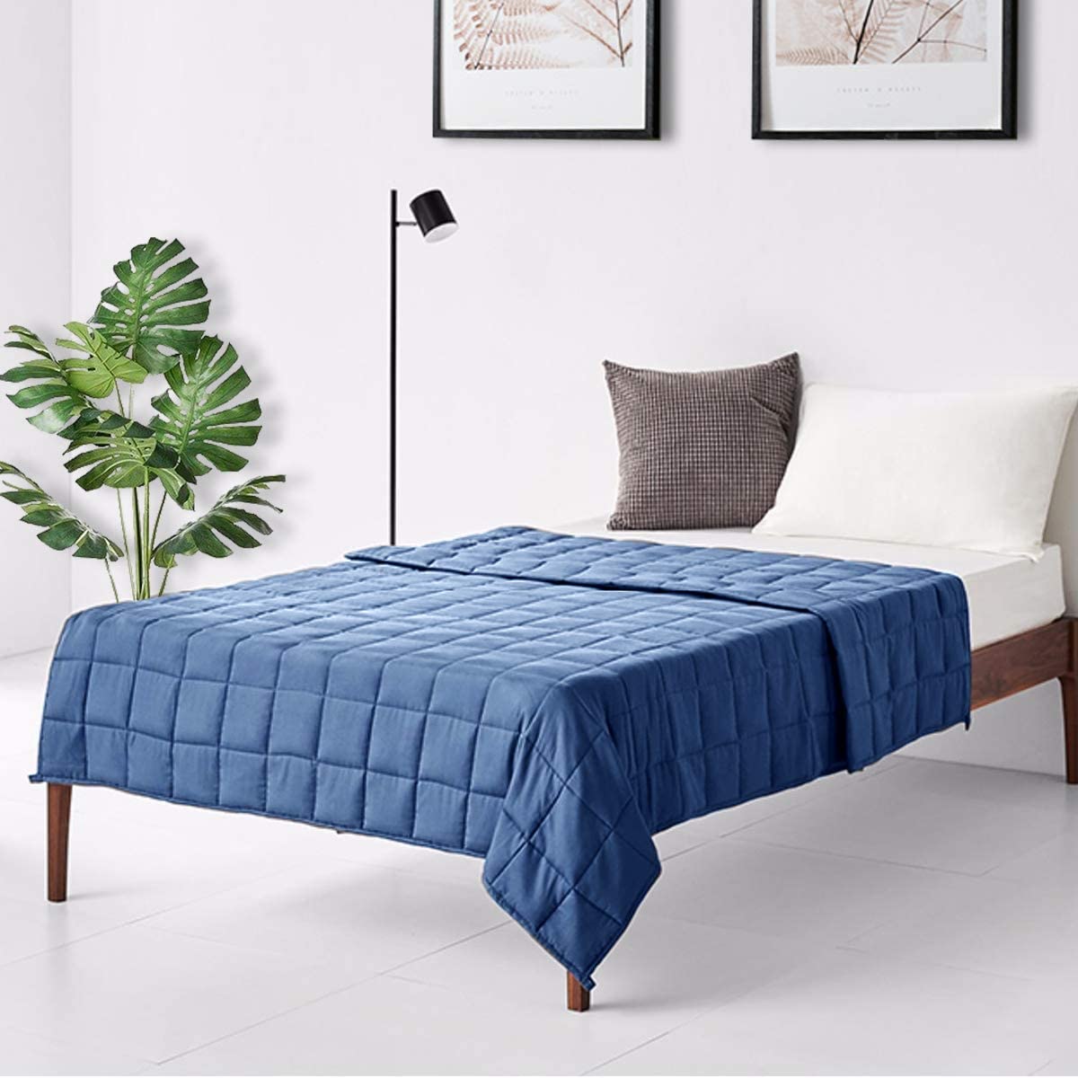 Luxury Cooling Silk Sewed in Cotton Pink, Blue, Green, 48" x 72" 60" x 80" | 15lbs 