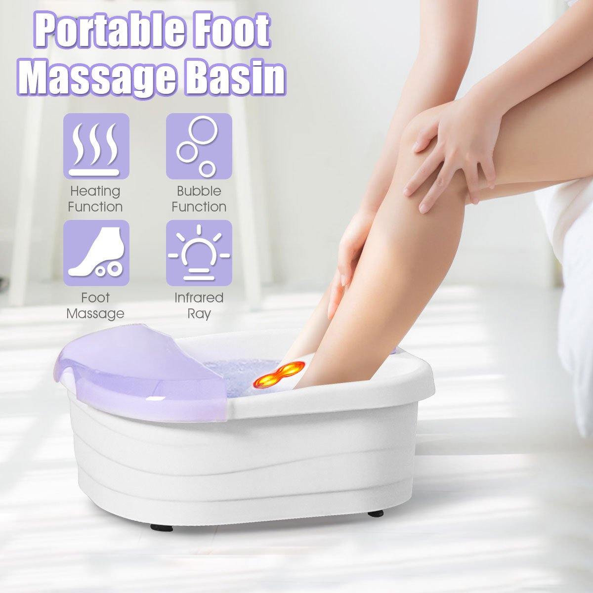 Giantex Foot Spa Bath Massager, Heated Foot Baths Machine 