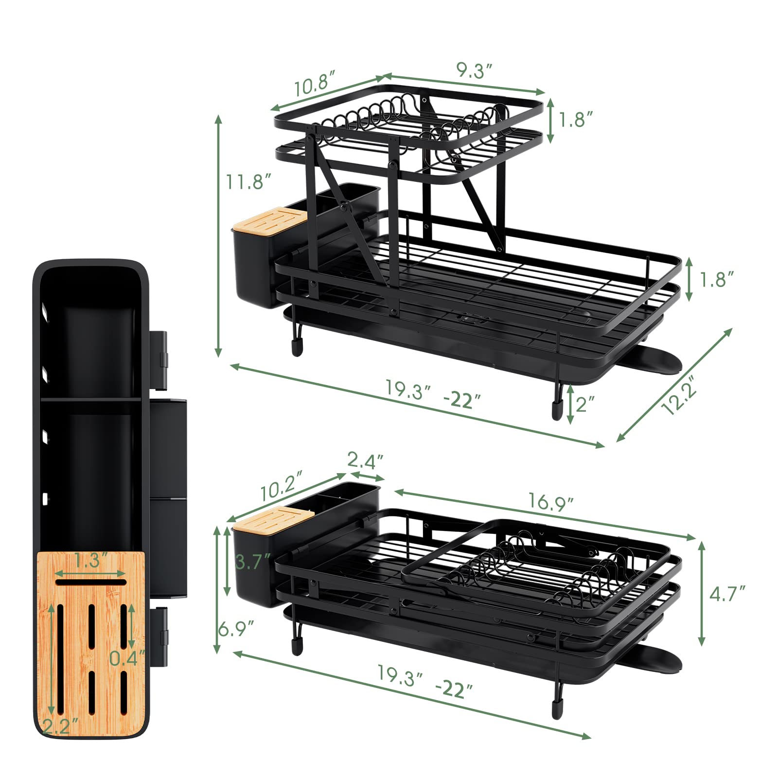 Giantex Collapsible Drying Rack & Drainboard Set 