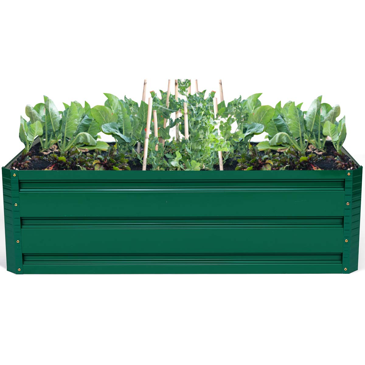 Dark Green Patio Raised Garden Bed (40" L x 32" W x 12" H) 