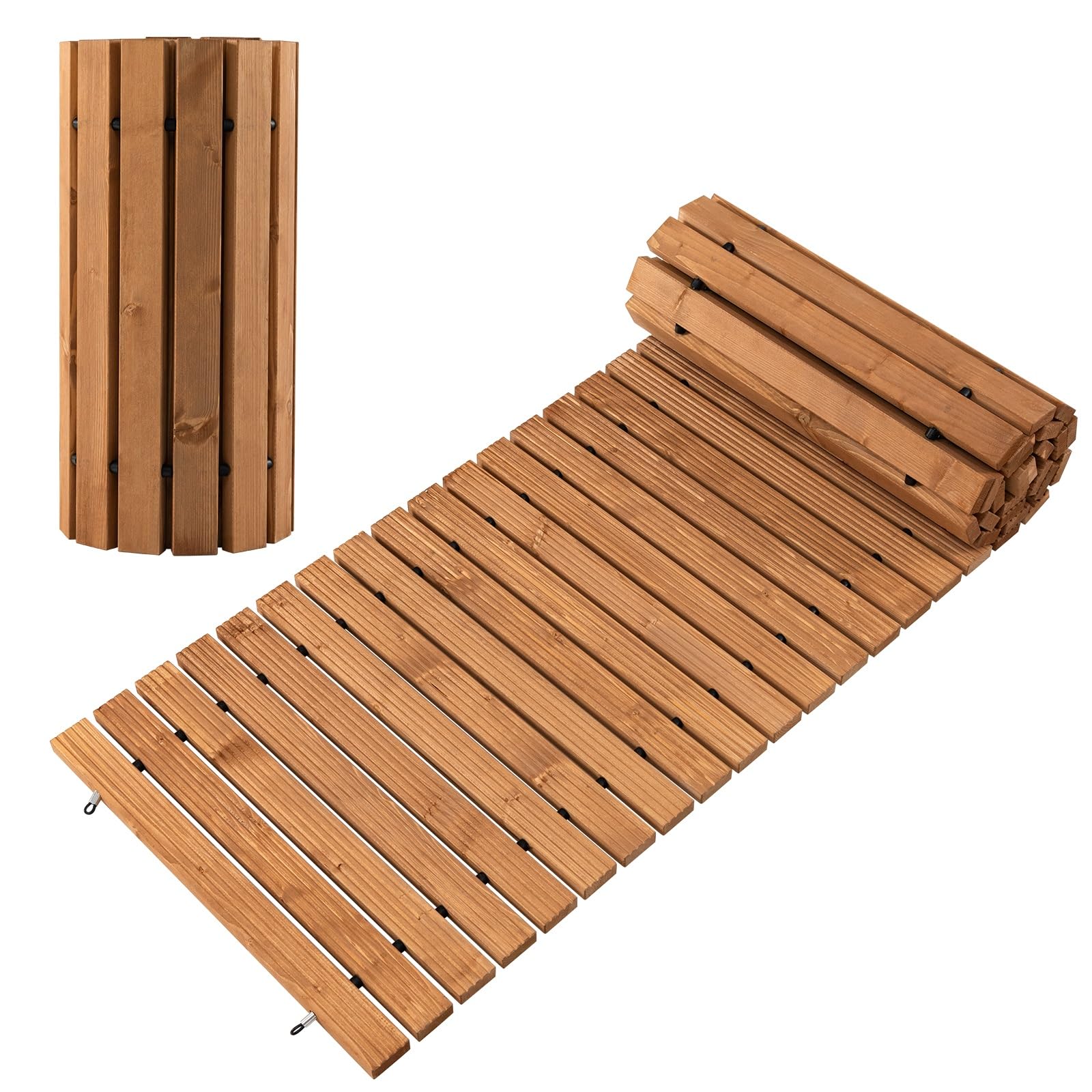 Giantex 8ft Wooden Garden Pathway