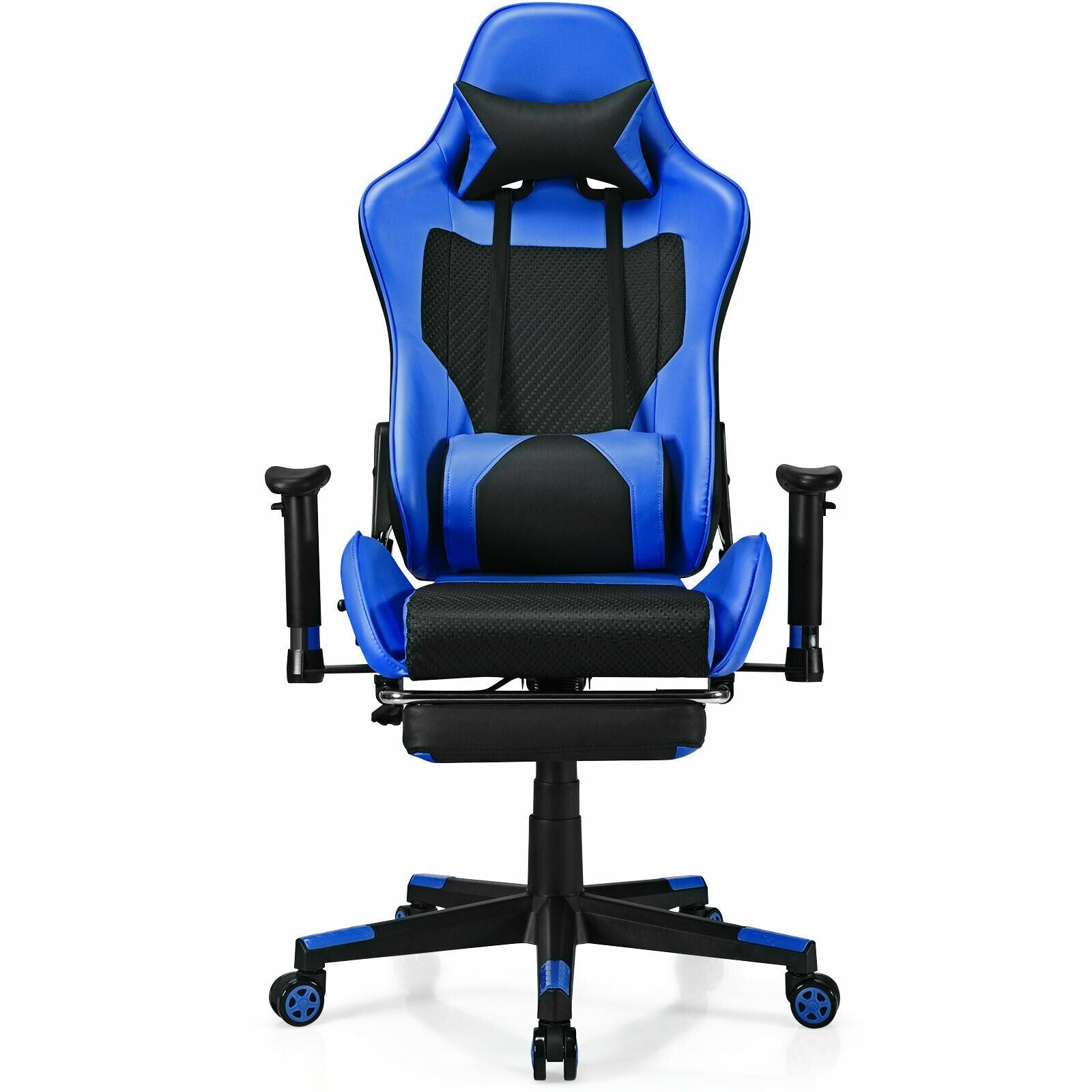 Massage Gaming Chair, Adjustable High Back with Health Massager Lumbar Support