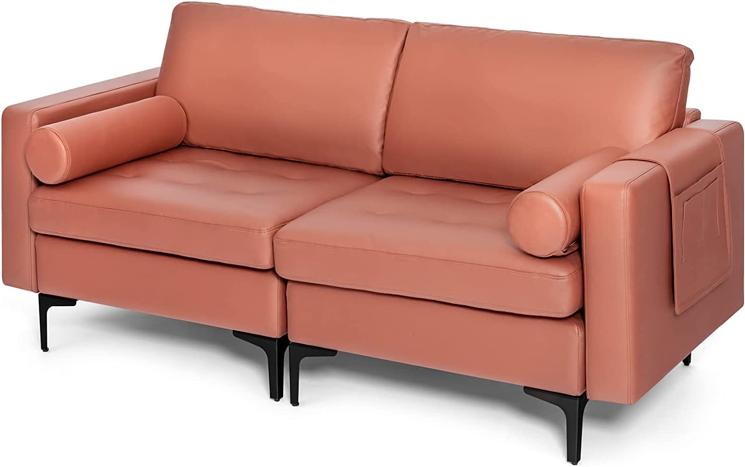 Giantex 68" Modern Loveseat, 2-Seater Sofa Couch 