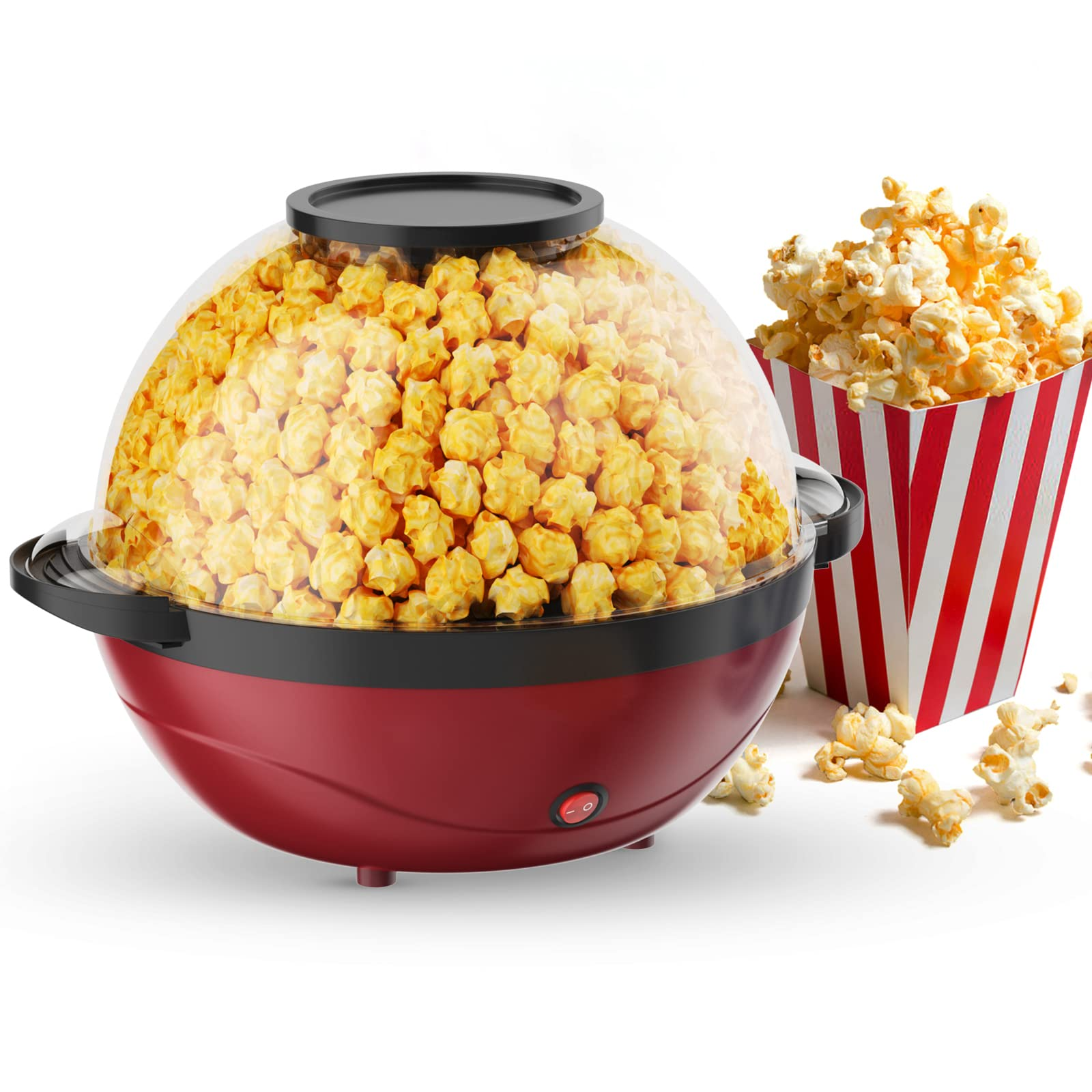 Giantex Popcorn Popper Machine, 6 Quarts/24 Cups Electric Popcorn Maker with Nonstick Plate 