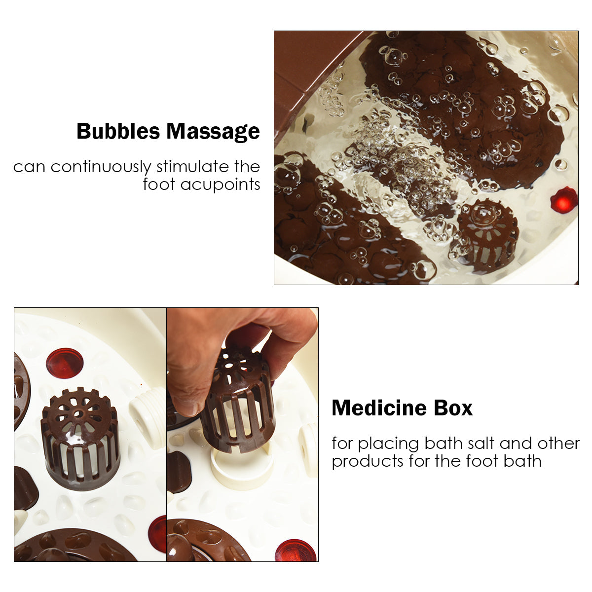 Giantex Foot Spa Bath Massager with Heat with 16 Pedicure Shiatsu Roller Massage Points 