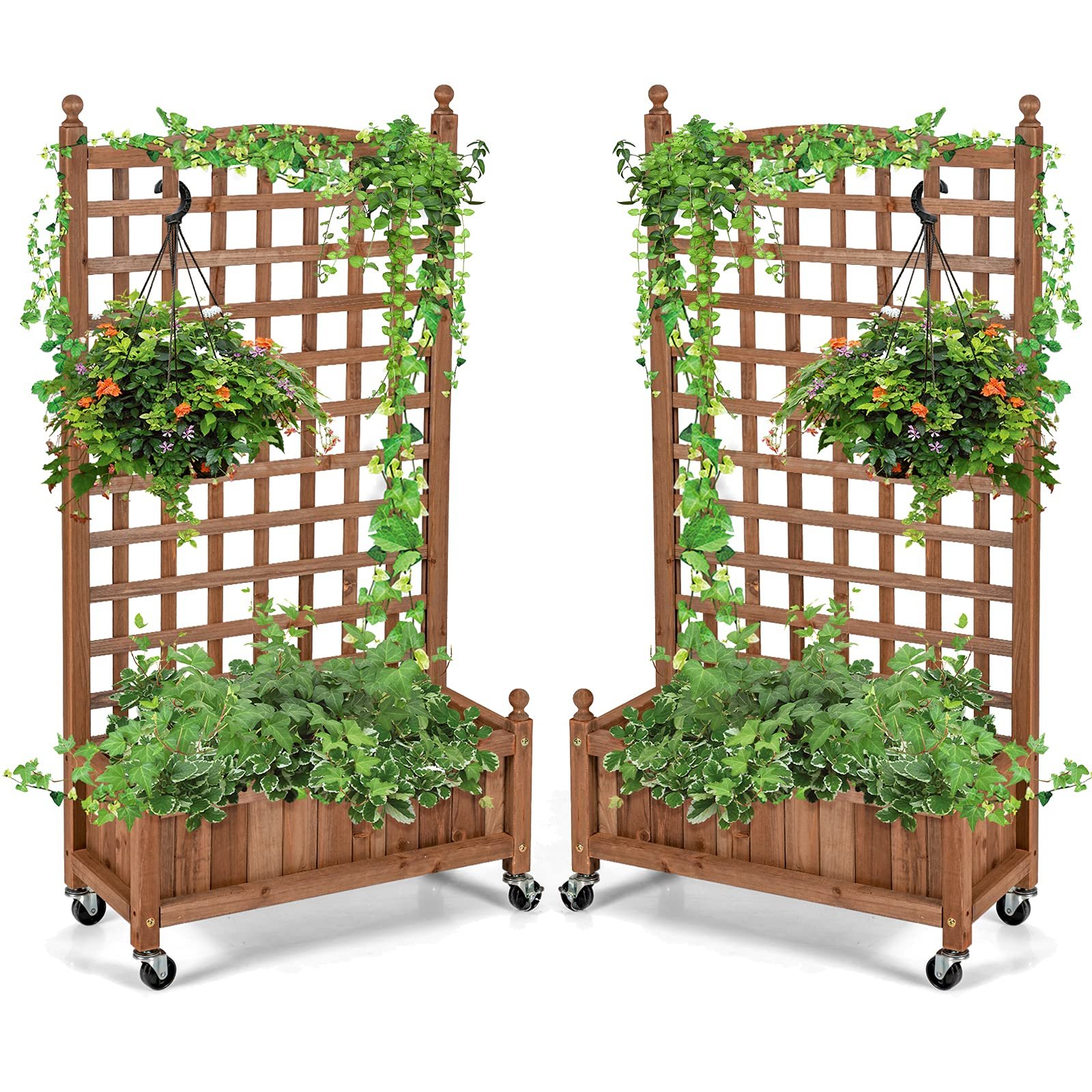 Flower Box for Plant Climbing (25'' x 11'' x 50'') 