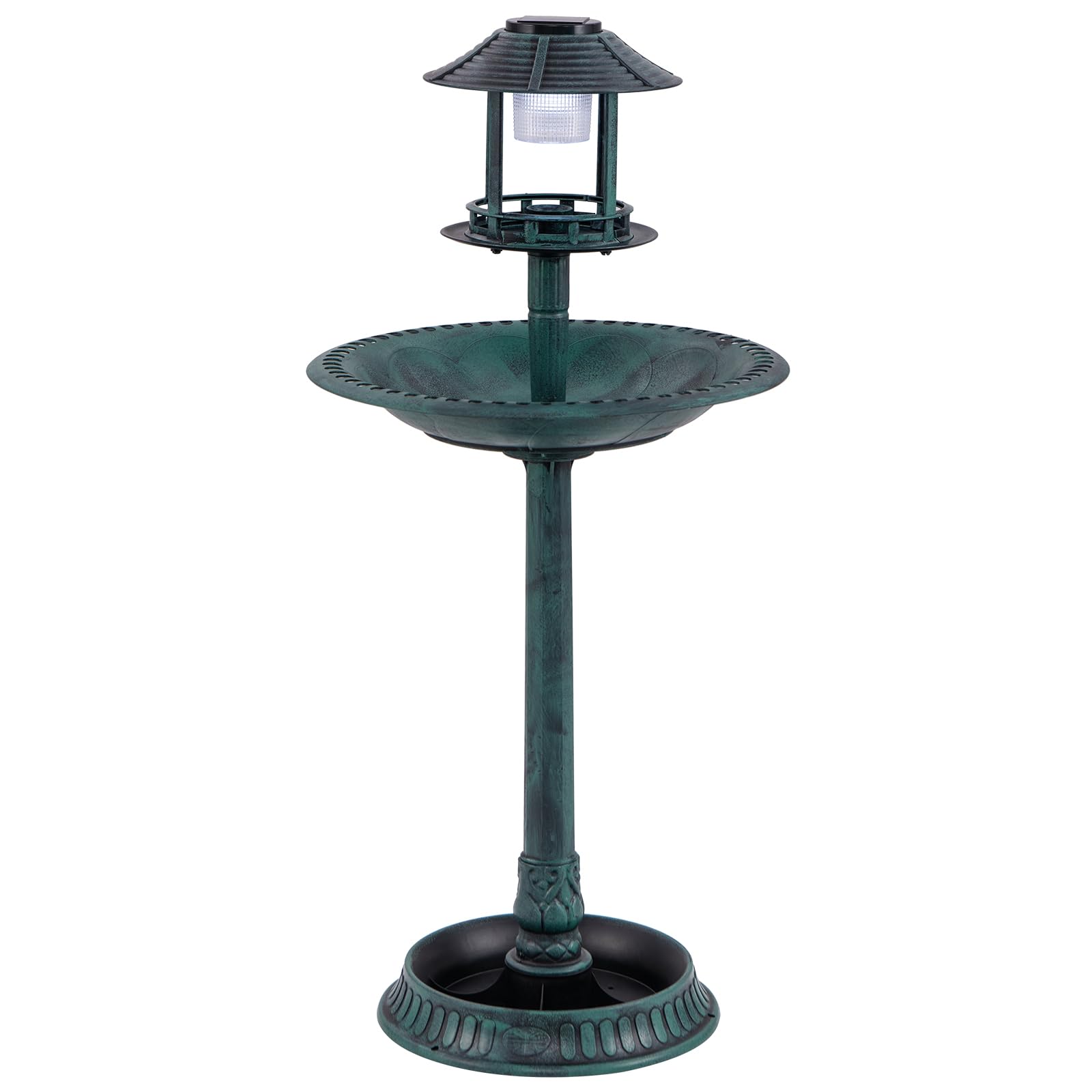 Giantex 42 inch Bird Bath Solar Lighted 