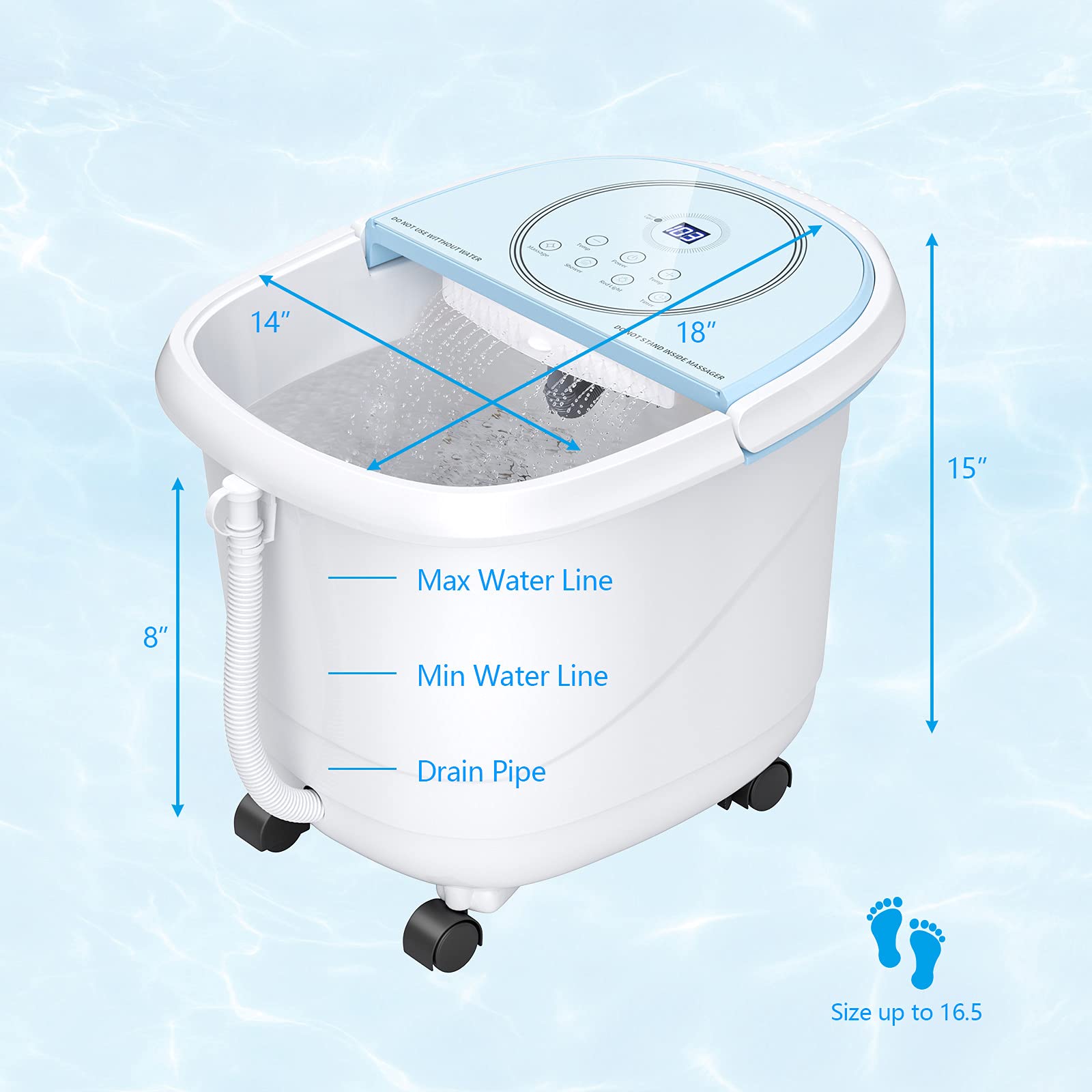 Giantex Foot Spa Bath Massager with Smart Panel 