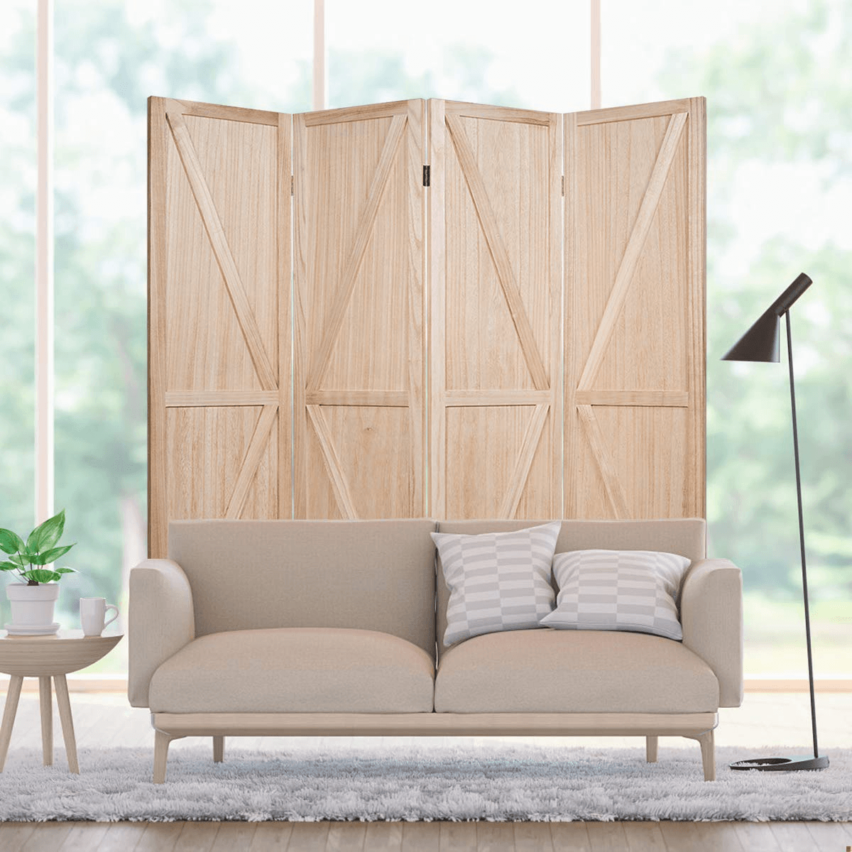 Copy of Giantex 4 Panel Folding Screen, 5.6 Ft Screen Room Divider