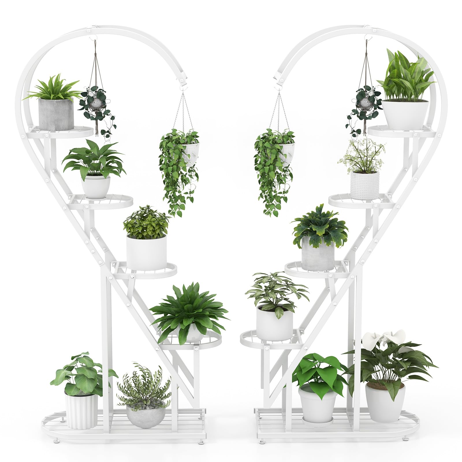Giantex 5 Tier Metal Plant Stand Indoor 