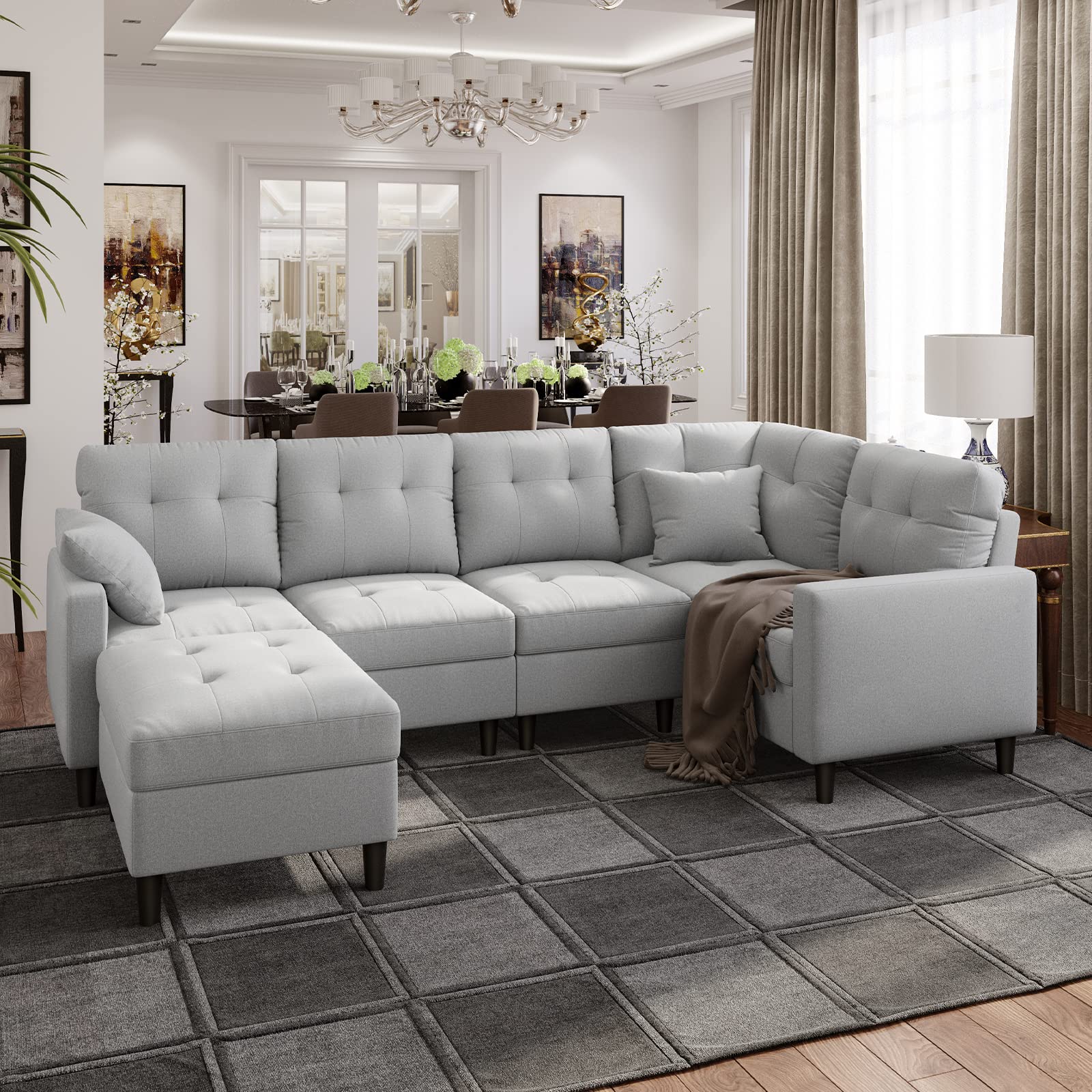 Giantex Modular Sectional Sofa Couch 
