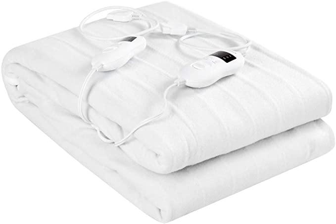 Giantex Heated Electric Mattress Pad w/ 8 Temperature Regulation (Twin/Full/Queen/King) 