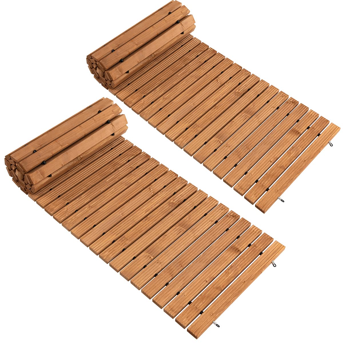 Giantex 8ft Wooden Garden Pathway