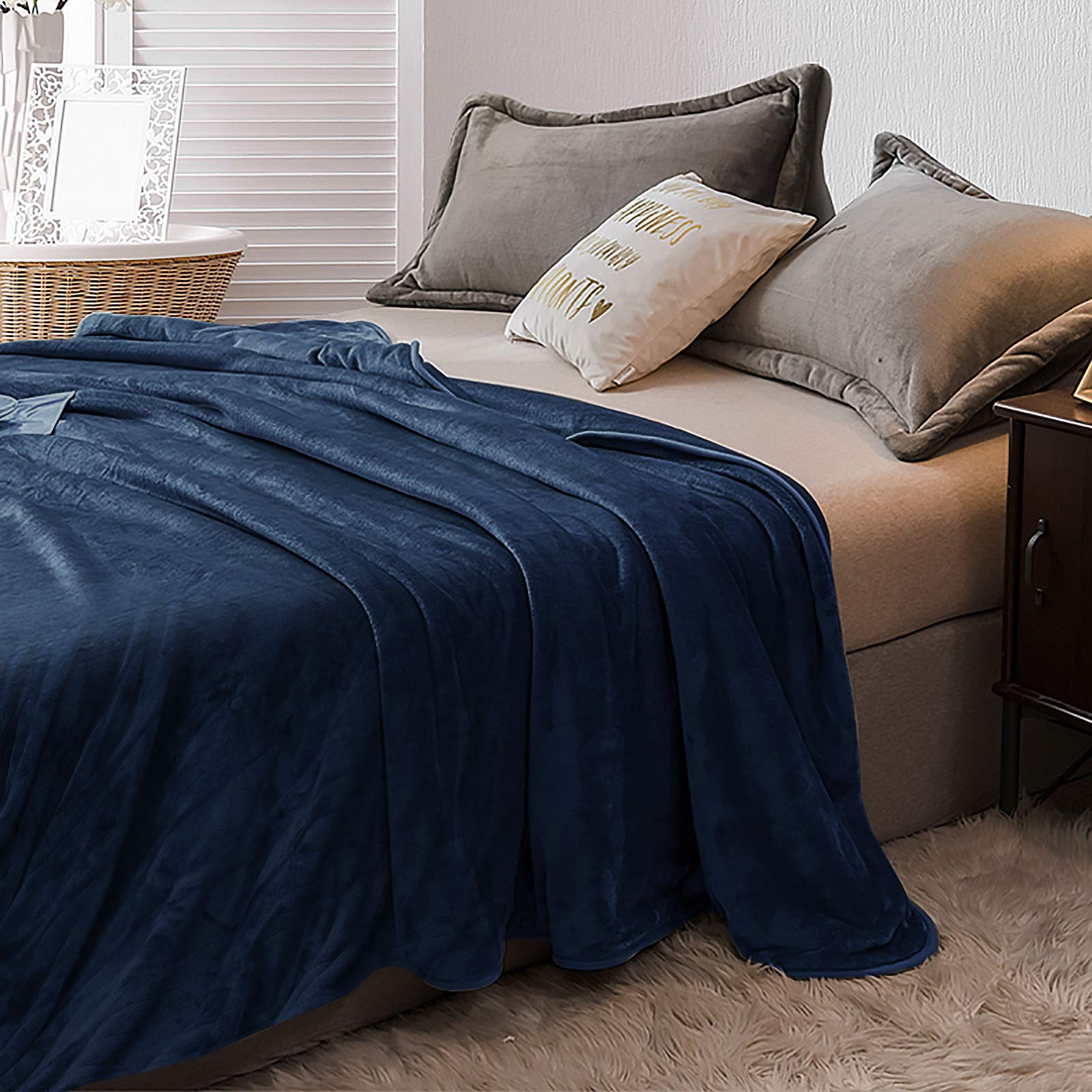 Giantex Electric Heated Blanket, Flannel Electric Blanket Throws, 10 Heating Levels, 8 Hours Auto Off 