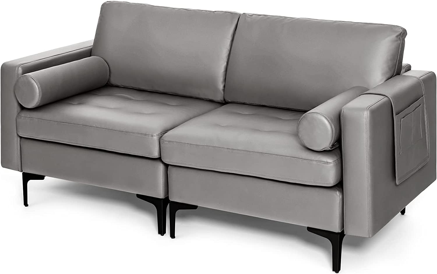 Giantex 68" Modern Loveseat, 2-Seater Sofa Couch 