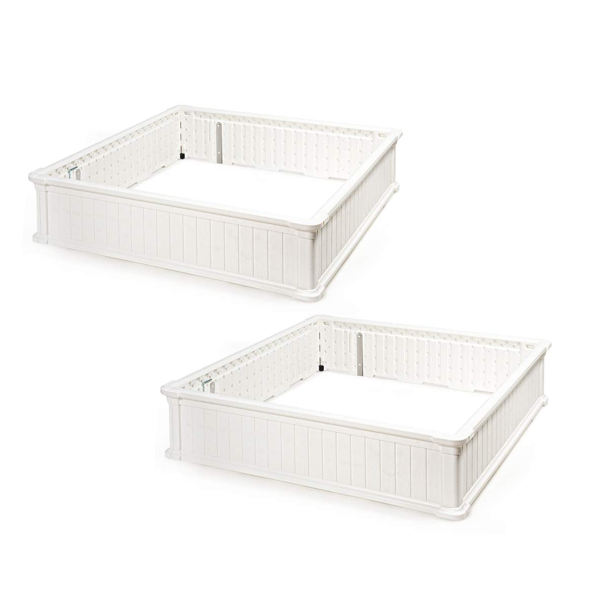 Planter for Flower Vegetables (48.5''Lx48.5''Wx12''H, Brown) 