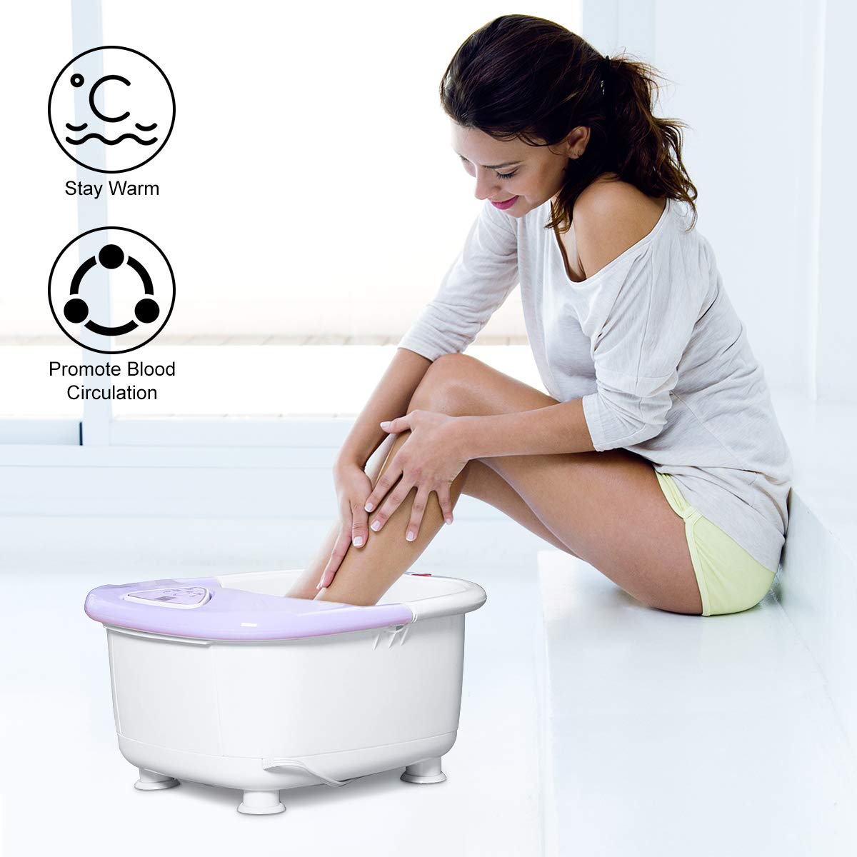 Giantex Foot Spa Bath Massager with Heat 