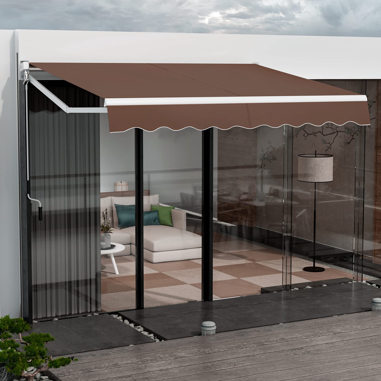 Giantex Retractable Awning for Patio