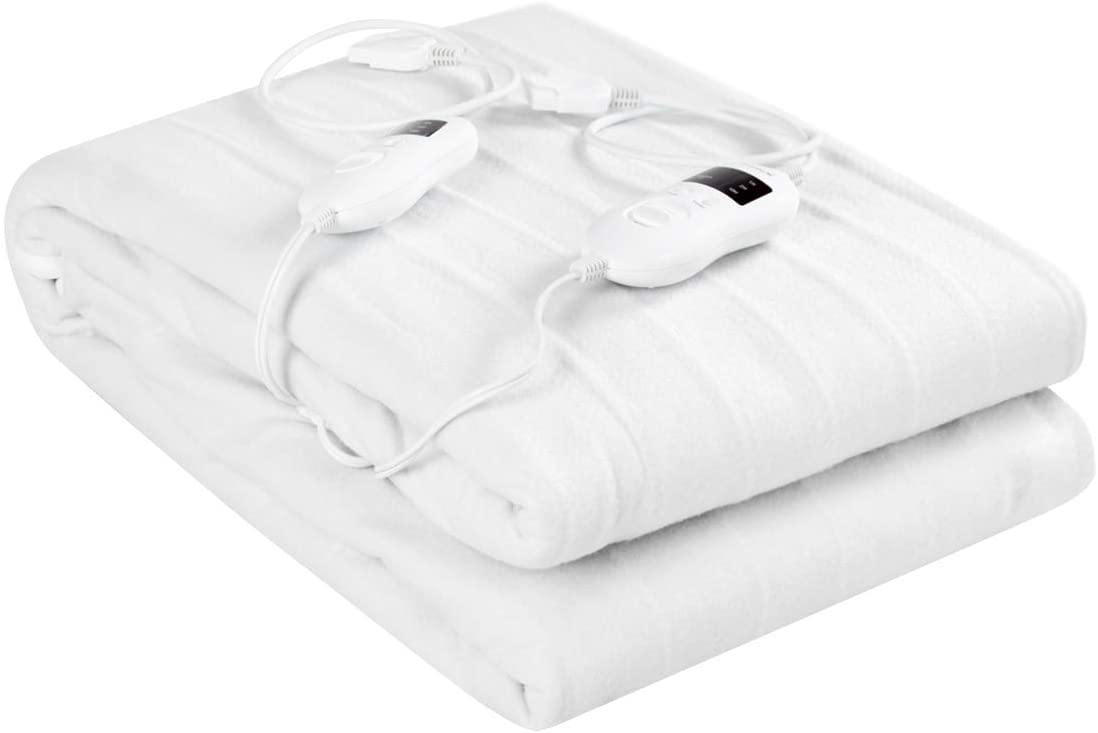 Giantex Heated Electric Mattress Pad w/ 8 Temperature Regulation (Twin/Full/Queen/King) 