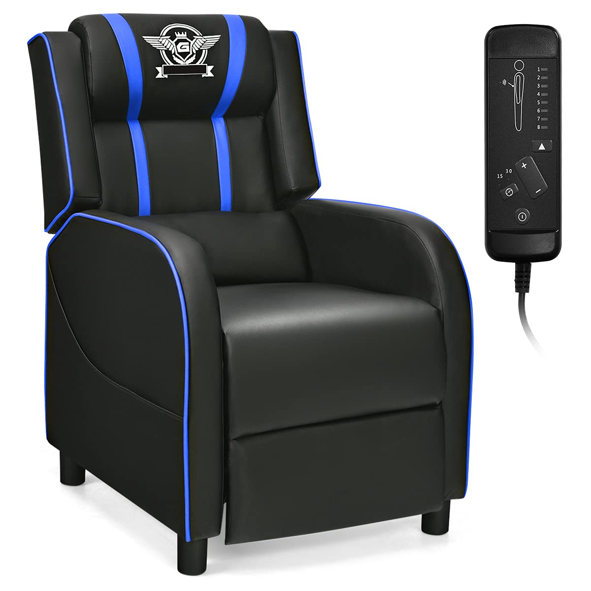 Giantex Gaming Recliner Chair, Racing Style Single Recliner Sofa w/ Cushion 