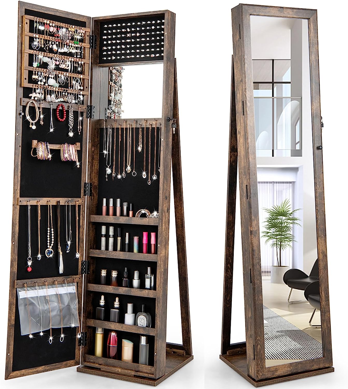 CHARMAID | Standing Jewelry Armoire 