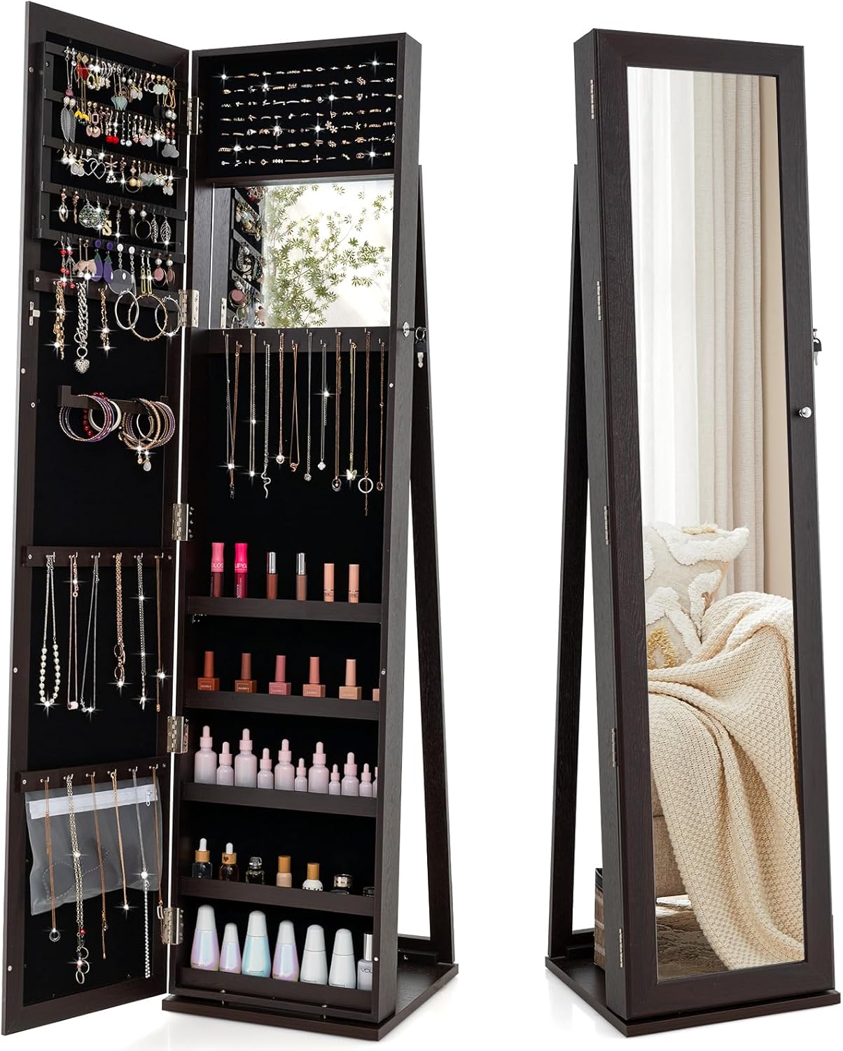 CHARMAID | Standing Jewelry Armoire 