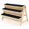 Giantex Raised Garden Bed, Vertical Planter with Storage Shelf (Natural)