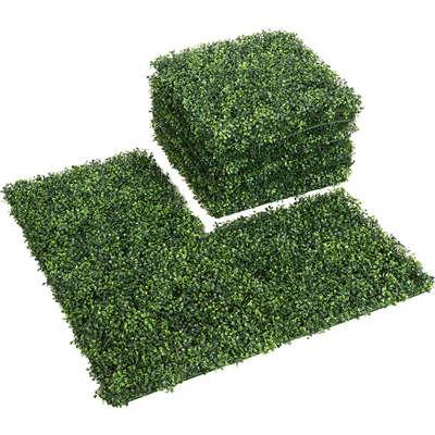 Giantex 12PCS 20x20inch Artificial Boxwood Panels Garden Privacy Fence Screen 