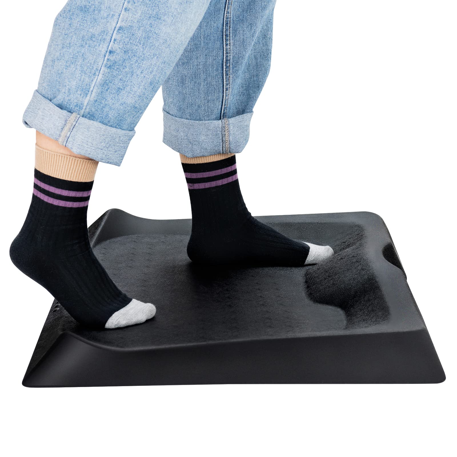 Giantex Anti Fatigue Mat, Standing Mat for Stand up Desk w/ Foot Massage Points Diverse Terrain & Beveled Edges