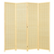 Giantex 4 Panel 6 Ft Tall Bamboo Room Divider, Folding Privacy Screen, Natural