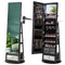 CHARMAID 360° Swivel Jewelry Cabinet Armoire 64.5