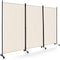 Giantex 3 Panel Room Divider with Wheels, 103''W x 71''H Folding Privacy Screen