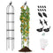 Giantex 2-Pack Tomato Cages, 69” PE-Coated Metal Garden Obelisk Trellis for Climbing Plants