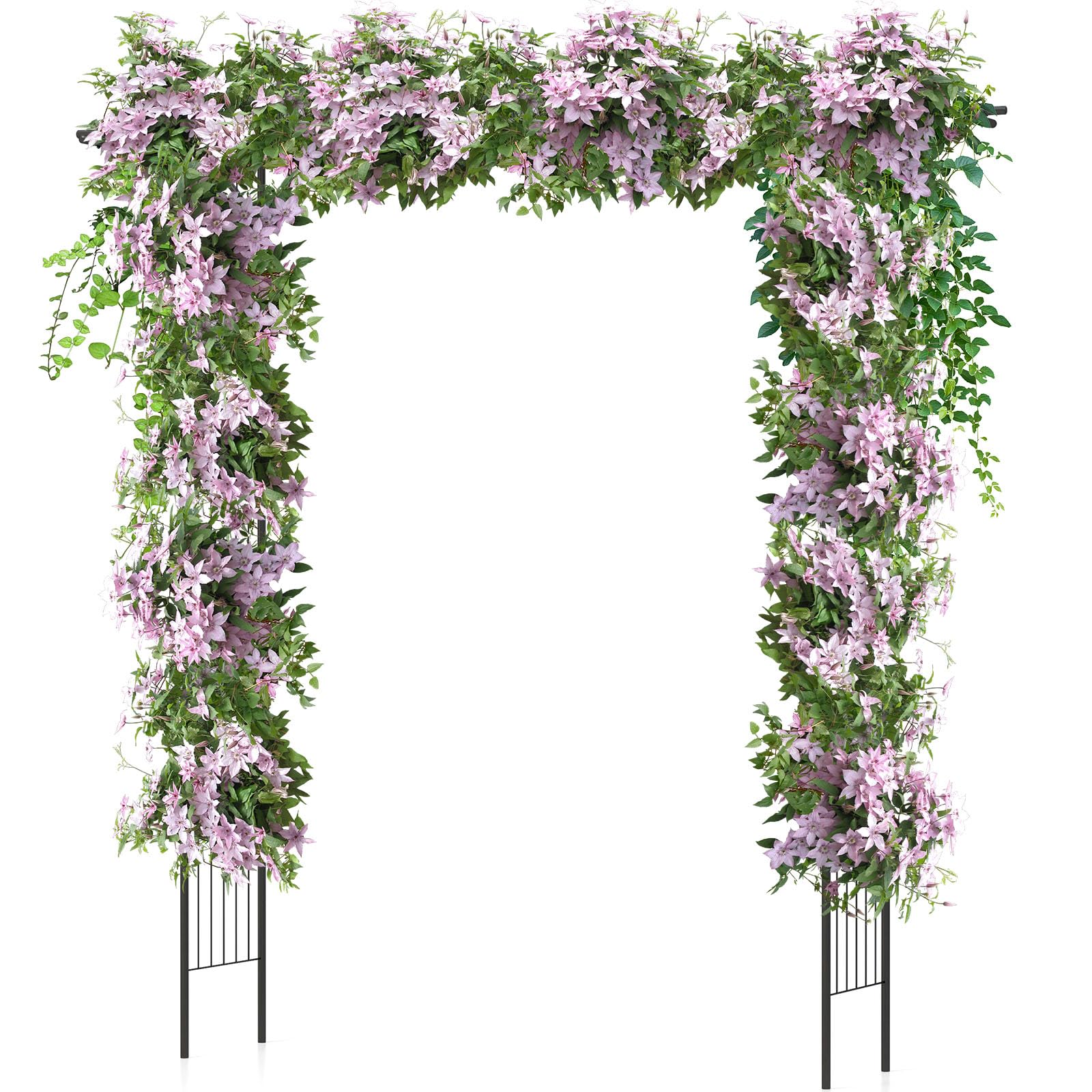 Giantex Garden Arch Trellis - 81''H x 81''W Metal Garden Arbor