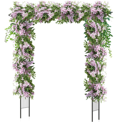 Giantex Garden Arch Trellis - 81''H x 81''W Metal Garden Arbor 