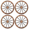 Giantex 30-Inch Wagon Wheels 4 Pieces, Decorative Wooden Wheels