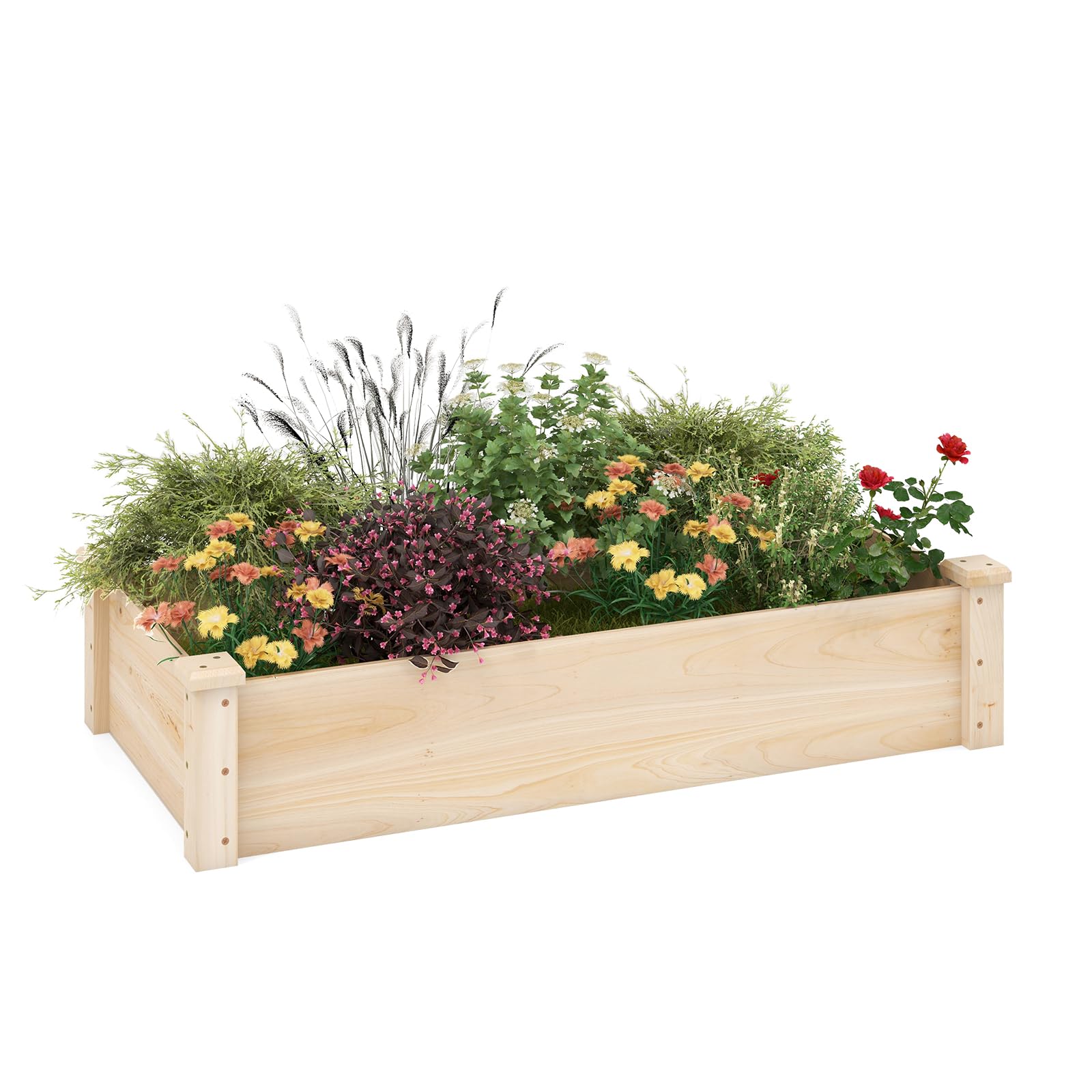 Giantex Wooden Raised Garden Bed 