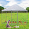 Giantex Large Metal Chicken Run - 13ft Hexagon Walk-in Chicken Coop